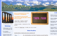 Screenshot of the old Earthpages