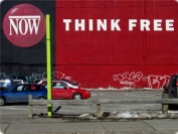 downtown toronto... note that the idea of THINK FREE came BEFORE this photo!